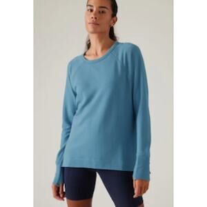 Athleta Coaster Luxe Recover Sweatshirt- M- Blue